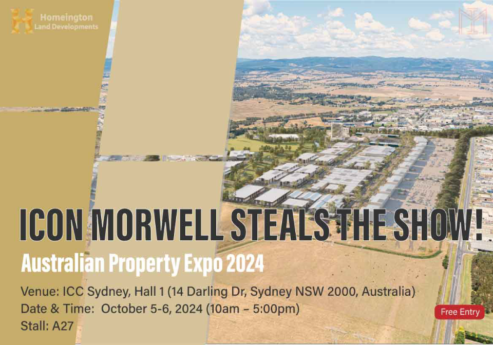 Industrial land development news banner participating in australian expo 2024